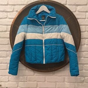 Wild Fable Vibrant Blue Puffer Jacket